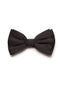 Black silk bow tie