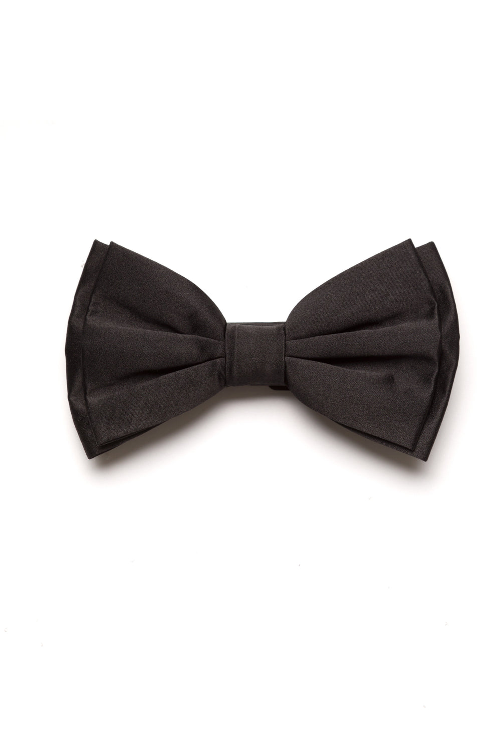 Black silk bow tie
