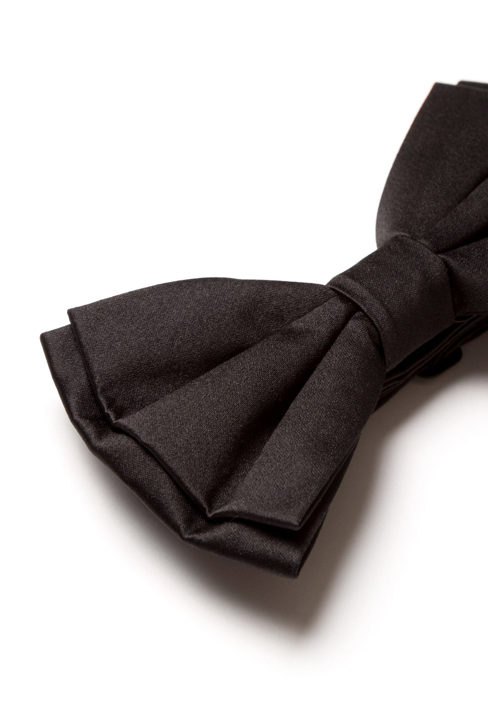 Black silk bow tie