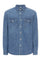 Camicia western in denim blu