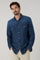 Camicia western in denim blu scuro