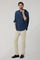 Camicia western in denim blu scuro
