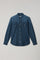 Camicia western in denim blu scuro