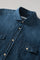 Camicia western in denim blu scuro