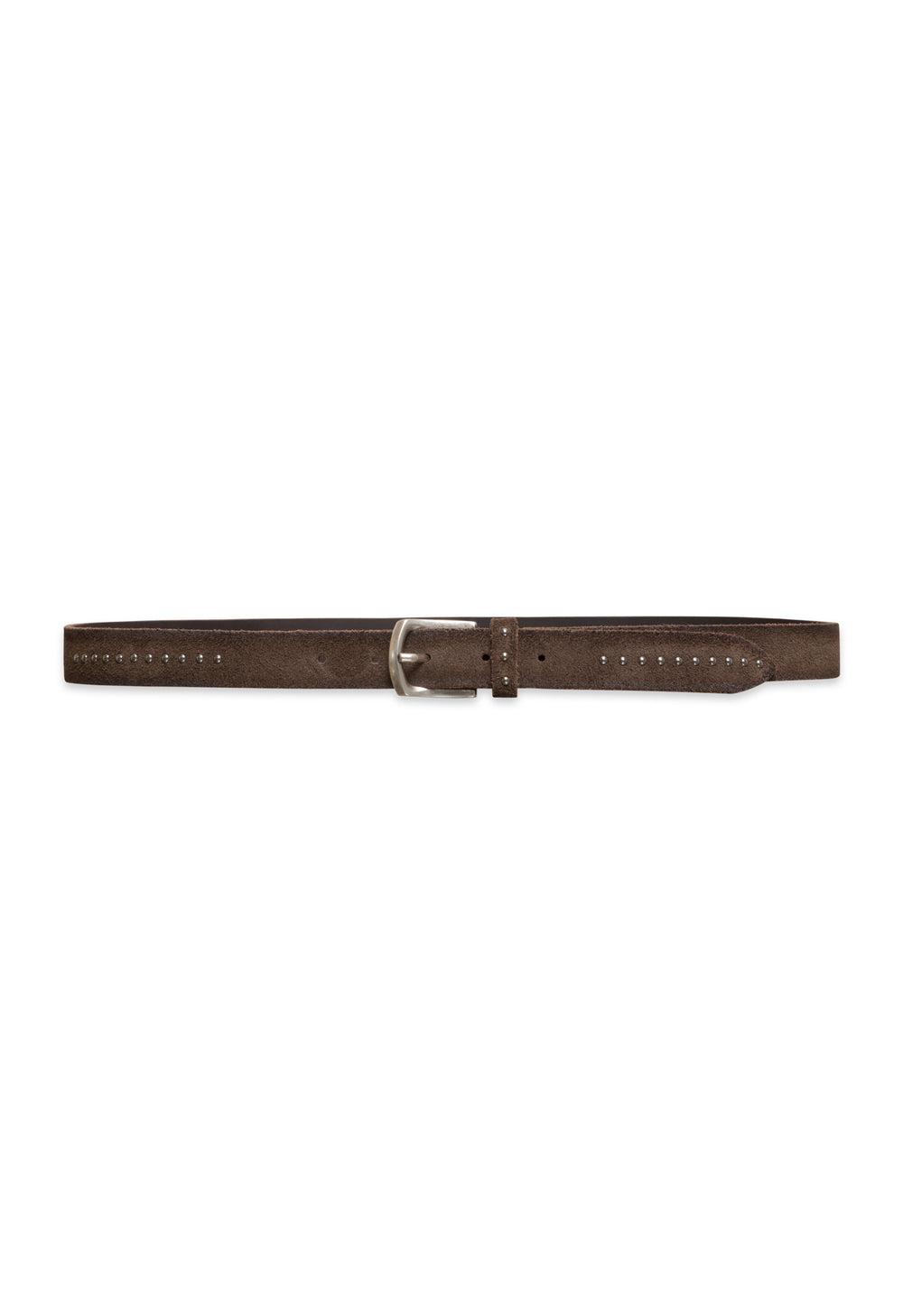 Brown suede belt