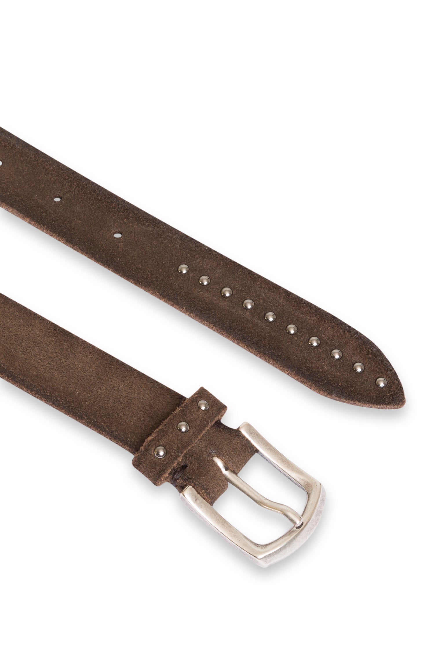 Brown suede belt