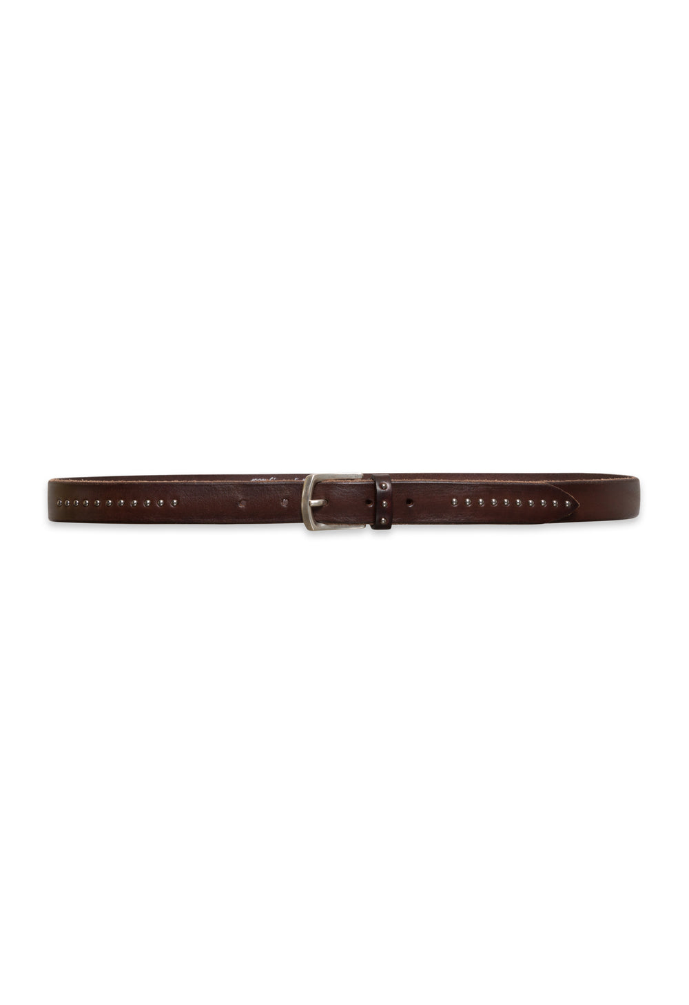 Brown leather belt