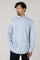 Light Blue Striped Soft Cotton Shirt