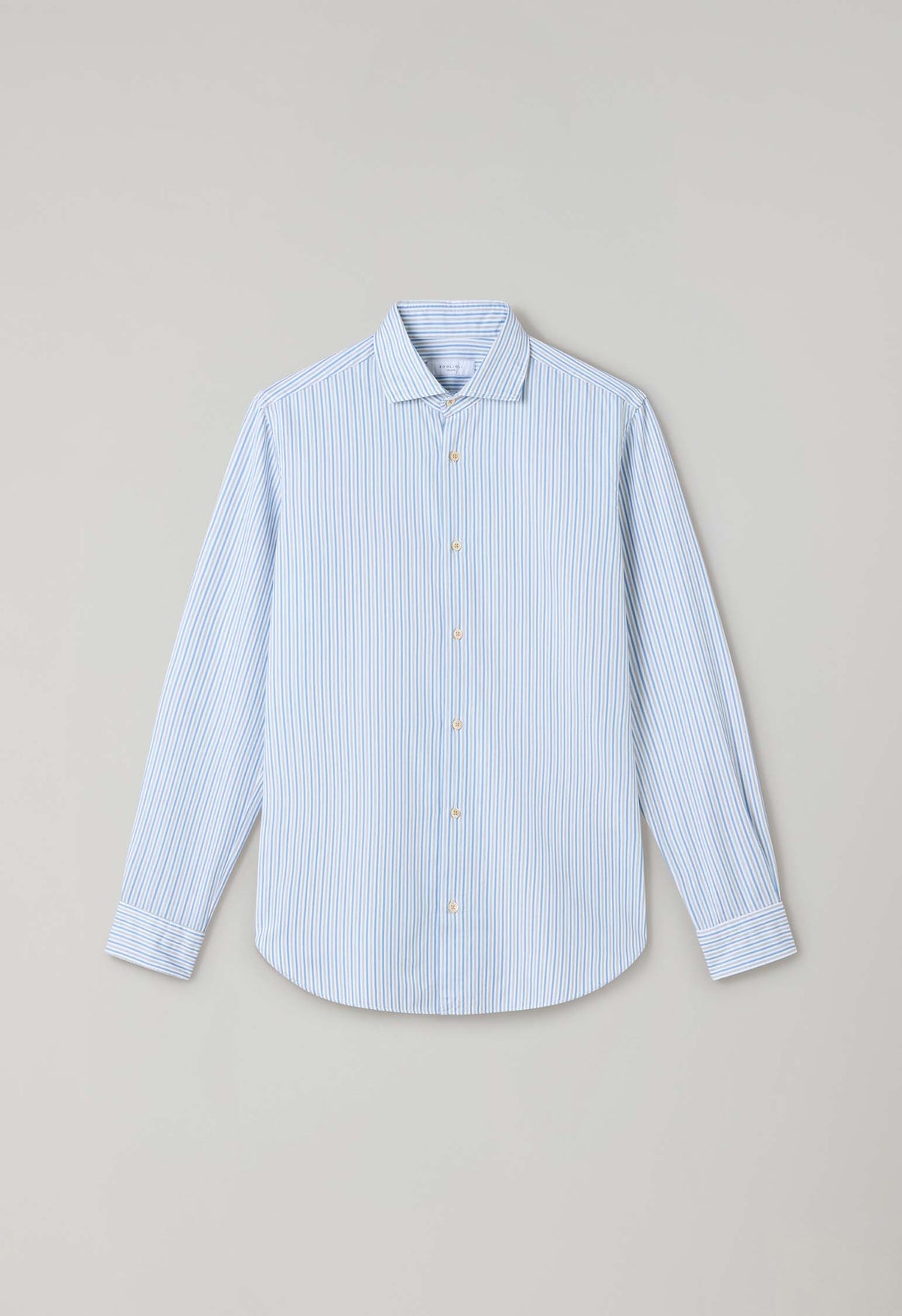 Light Blue Striped Soft Cotton Shirt