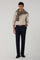Camicia vaiella tinta in capo beige