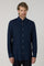 Camicia vaiella tinta in capo blu