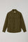 Overshirt in lino tinto in capo verde