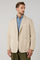 Giacca Khaki in popeline tinto in capo beige