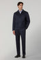 Blue Stretch Wool Boxie Suit