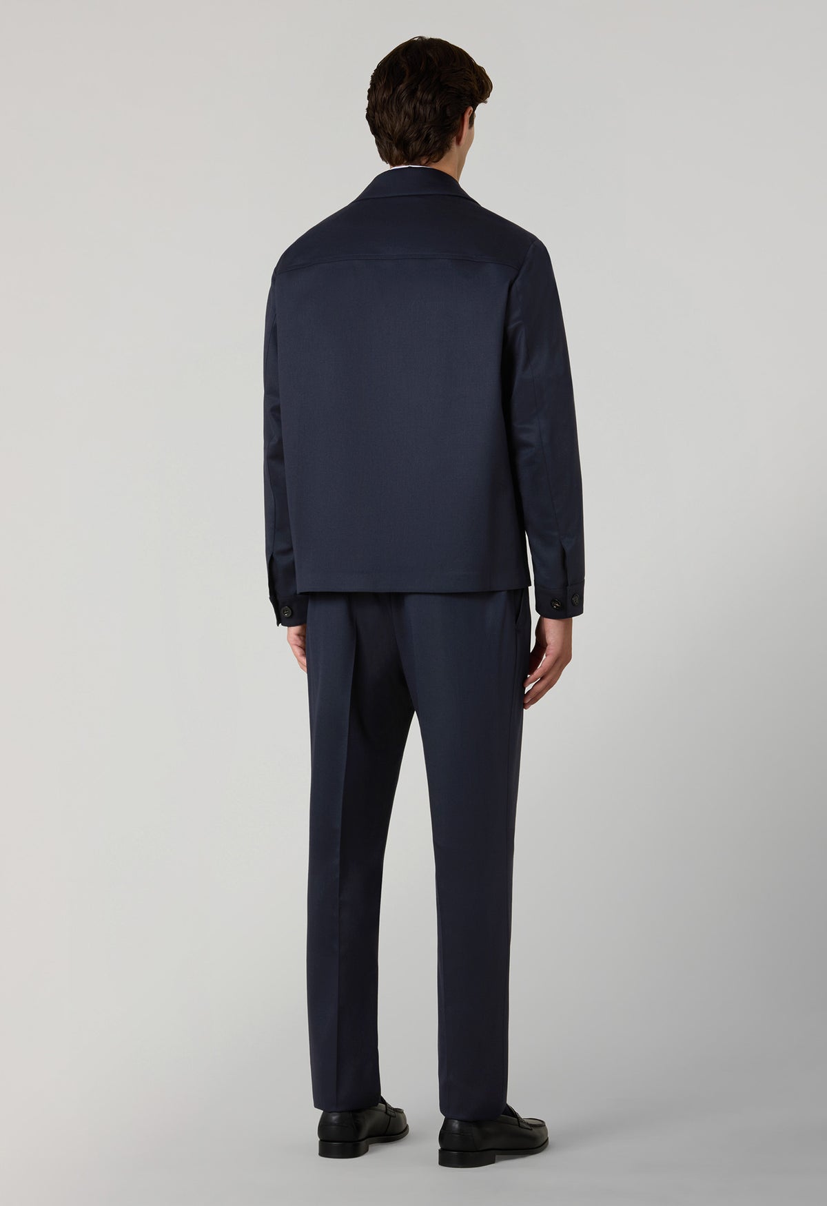 Abito Boxie in lana stretch blu