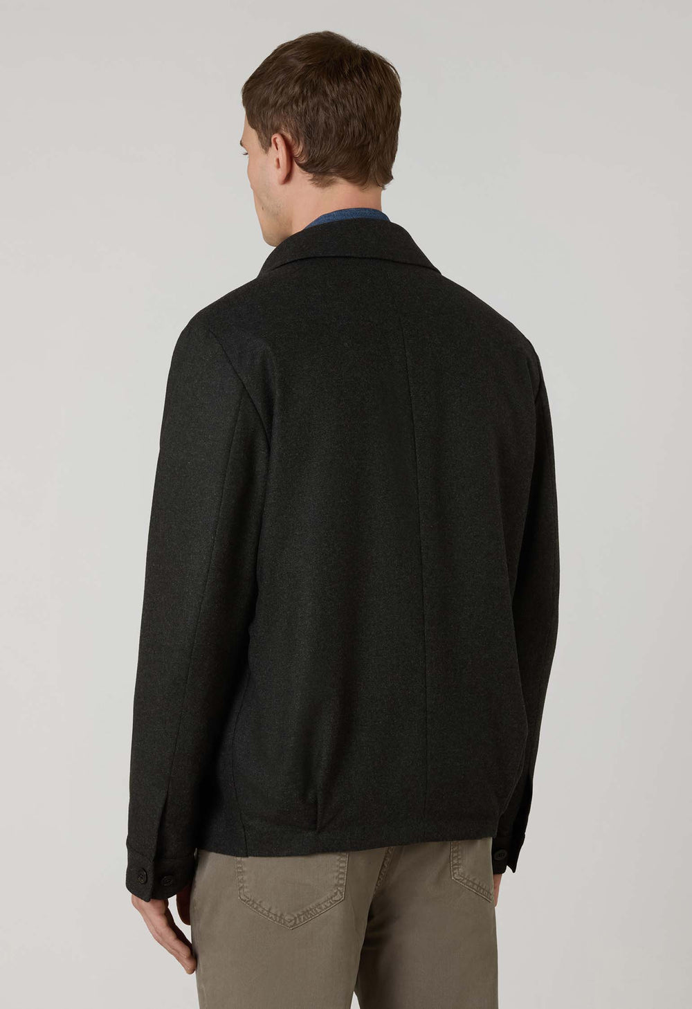 Dark Green Flannel Solferino Jacket