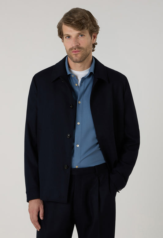 Giacca Solferino in flanella blu