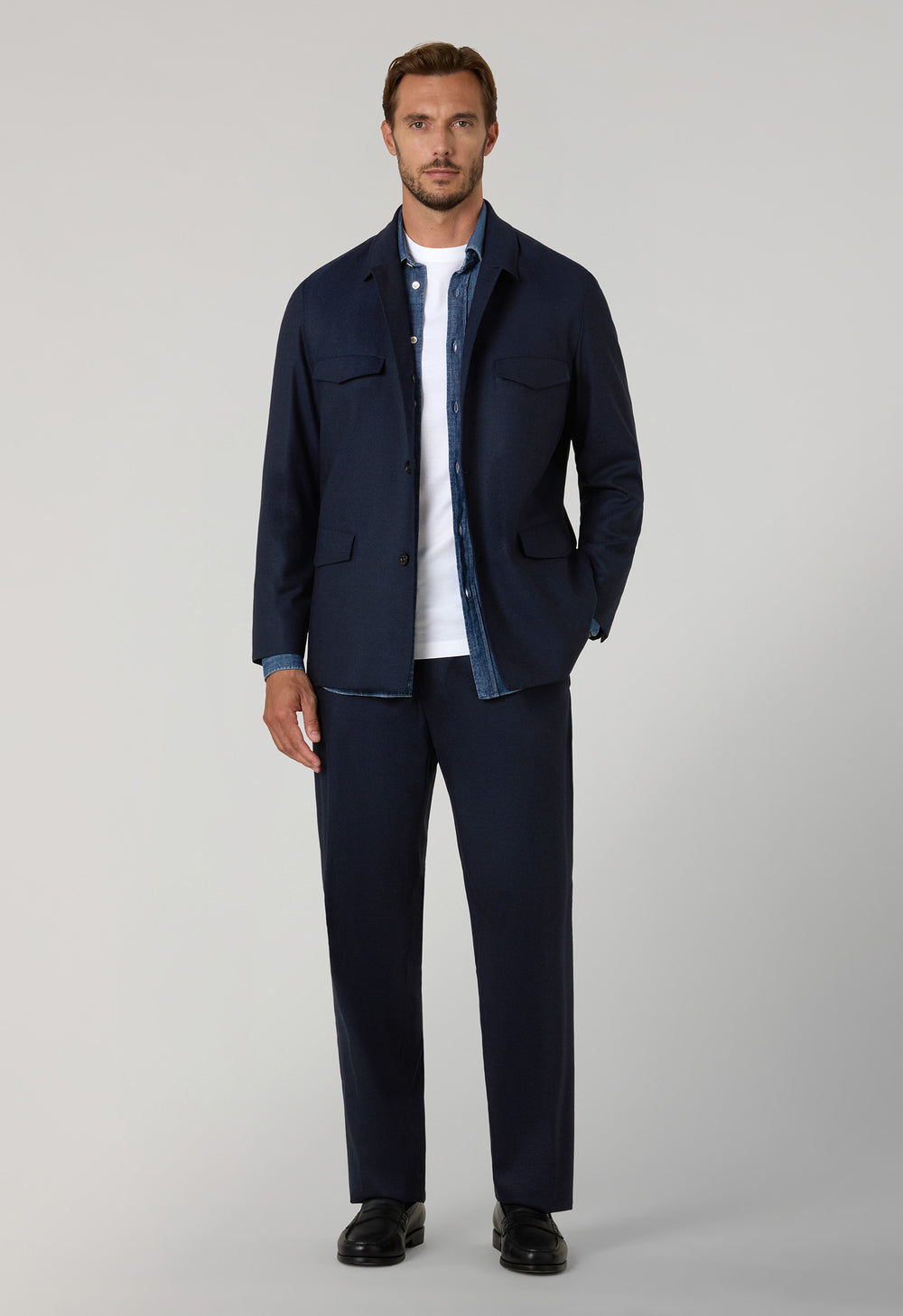 Abito Treves in flanella superlight blu