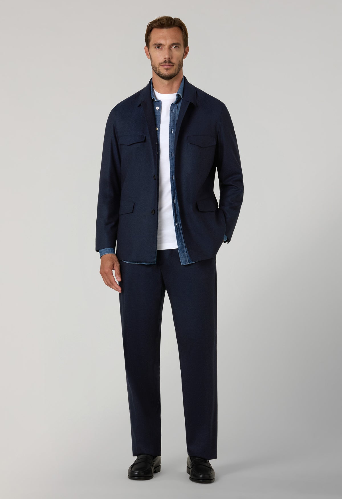 Abito Treves in flanella superlight blu