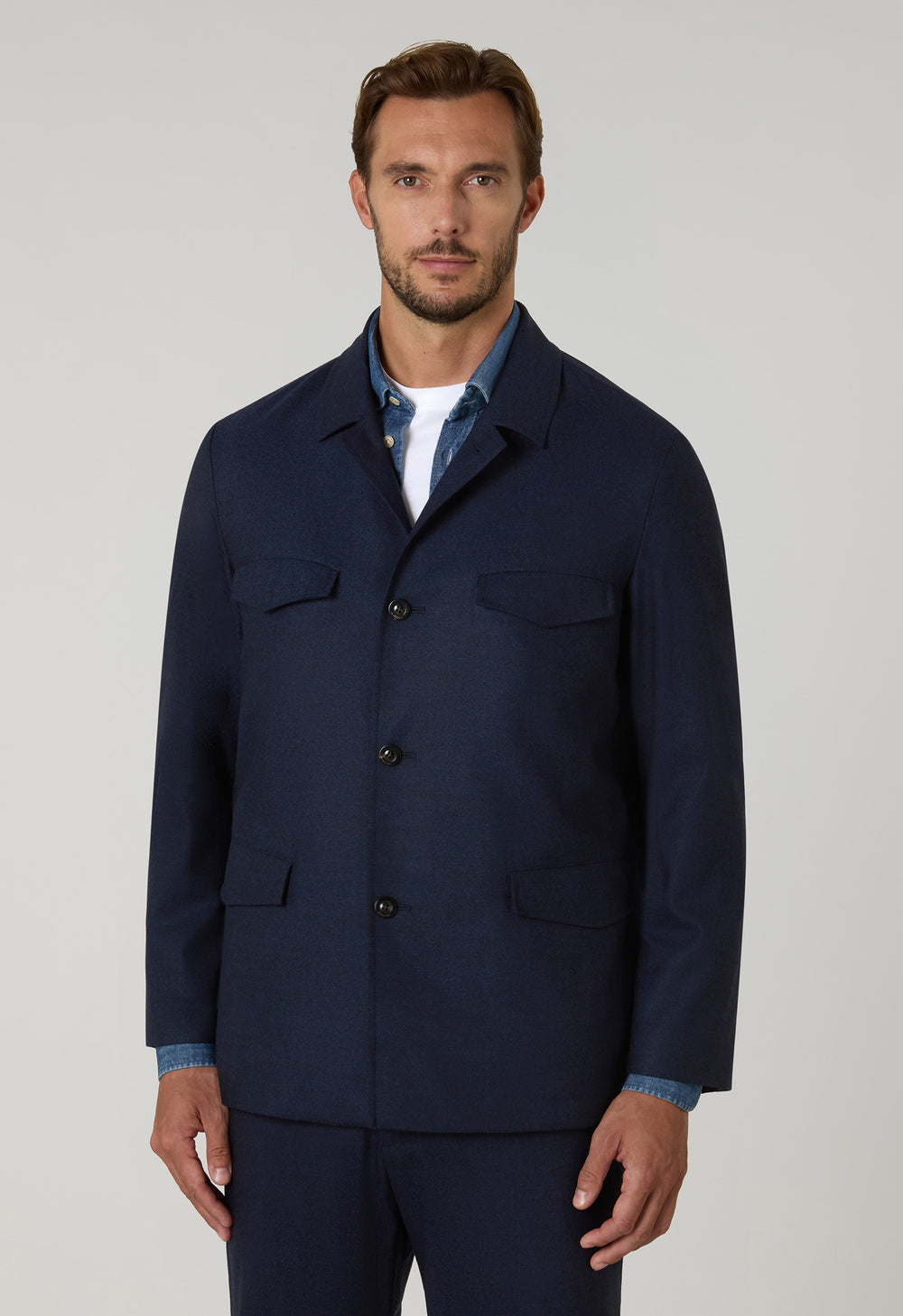 Abito Treves in flanella superlight blu
