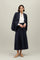 Blue Light Wool Pleated Skirt
