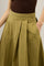 Green Light Popeline pleated Skirt