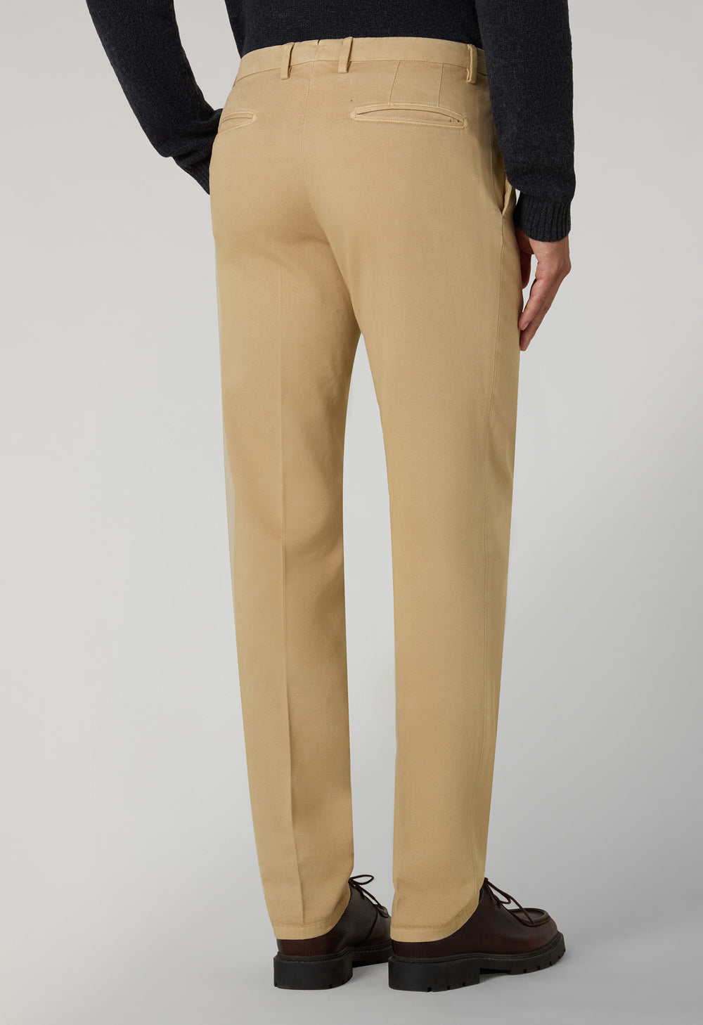 Pantalone Chino slim in cotone comfort beige