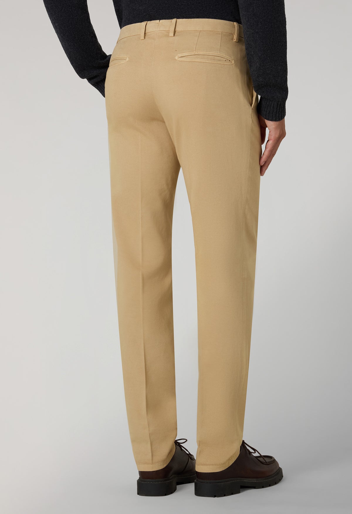 Pantalone Chino slim in cotone comfort beige