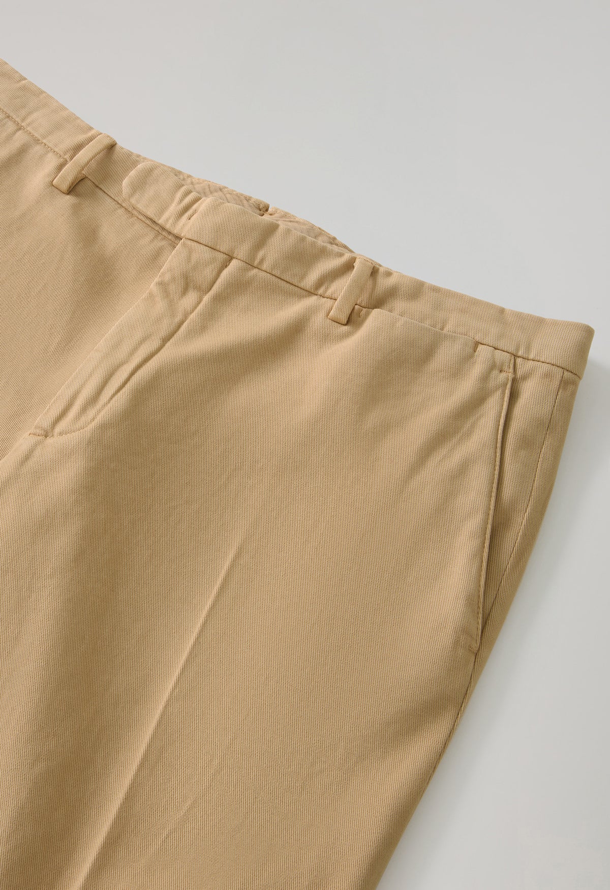Pantalone Chino slim in cotone comfort beige