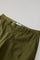 Pantalone in cotone tinto in capo micro-spinato verde