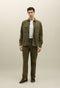 Light Brown Garment Dyed Cotton Loose Trousers
