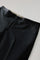 Schwarze Smokinghose aus Schurwolle und Satin