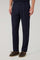 Hose aus blauem Woll-Canvas