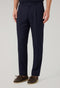 Hose aus blauem Woll-Canvas