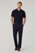 Hose aus blauem Woll-Canvas