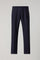 Hose aus blauem Woll-Canvas
