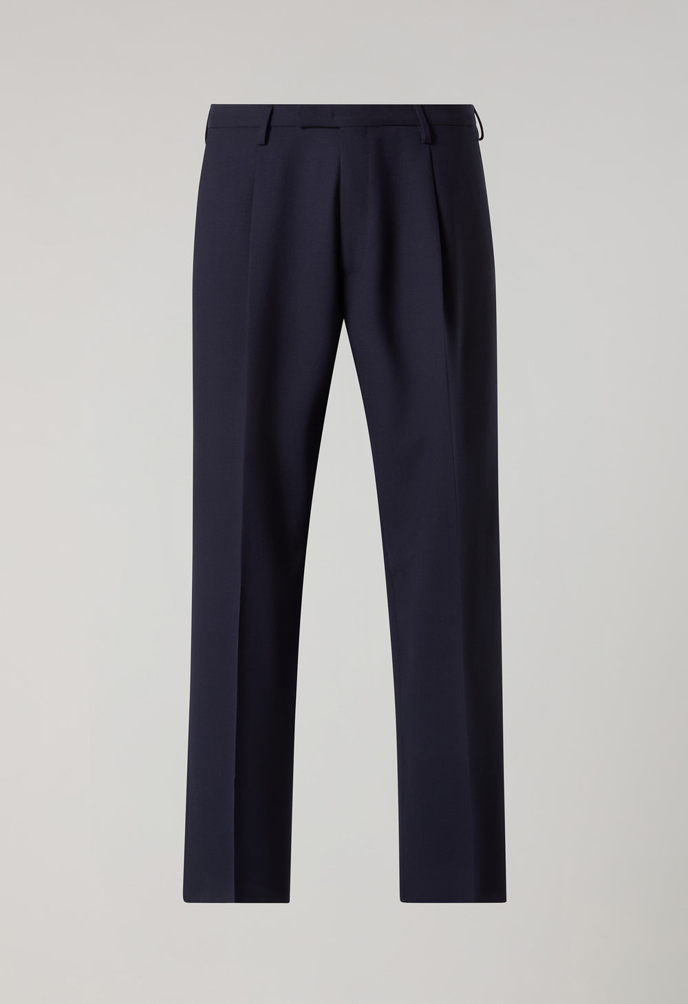 Hose aus blauem Woll-Canvas