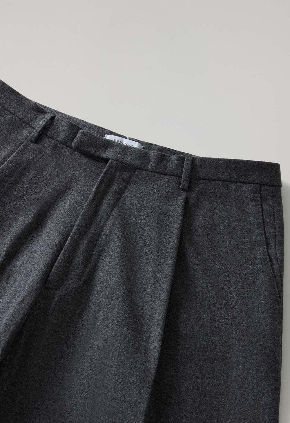 Dark Grey Wool Fluid trousers