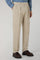 White Garment Dyed Soft Cotton Roma Trousers