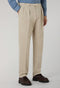 Brown Garment Dyed Soft Cotton Roma Trousers