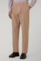Brown Garment Dyed Soft Cotton Roma Trousers