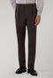Brown Garment Dyed Soft Cotton Roma Trousers