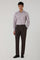 Dark Brown Garment Dyed Soft Cotton Roma Trousers