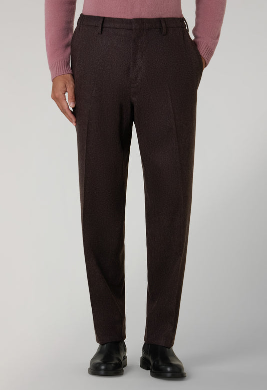 Braune K-Pant aus gewaschenem Flanell