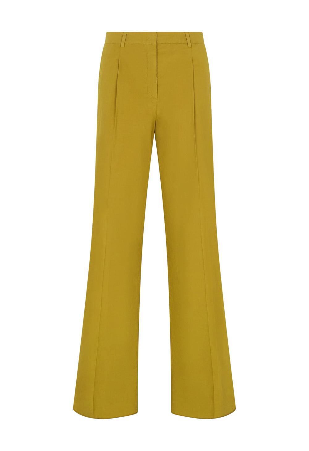 Pantalone Palazzo in popeline leggero verde