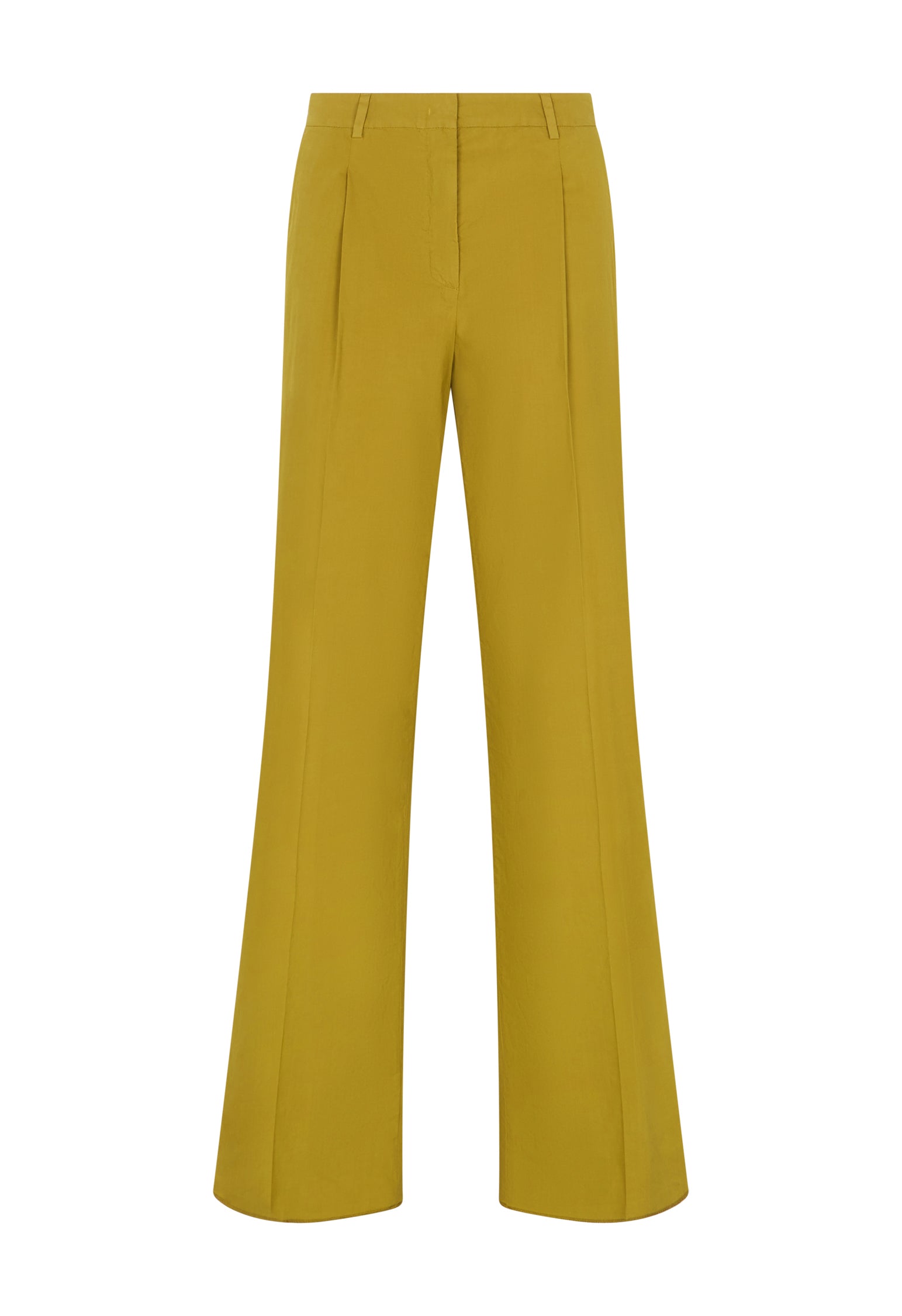 Pantalone Palazzo in popeline leggero verde