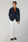 White Garment Dyed Cotton Silk 5-Pocket Trousers