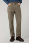 Pantalone a 5 tasche in cotone e seta tinti in capo verdi