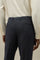 Blue Garment Dyed Linen two pleated Trousers