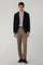 Pantalone Mario in lana stretch beige